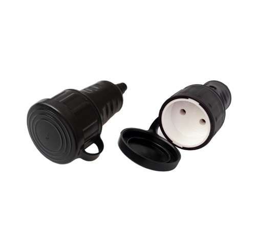 розетка 16а ip44 250в без заземл. каучук черн. bylectrica р16-389 от BTSprom.by