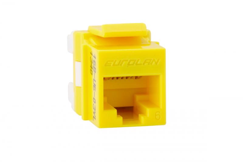 модуль utp кат.6 keystone желт. eurolan 16b-u6-03yl от BTSprom.by