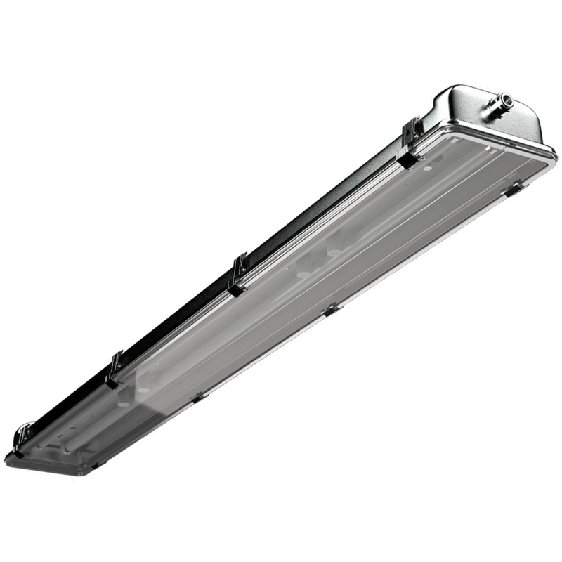 светильник inox 236 hf 2х36вт g13 ip65 потолочный ст 1077000090 от BTSprom.by
