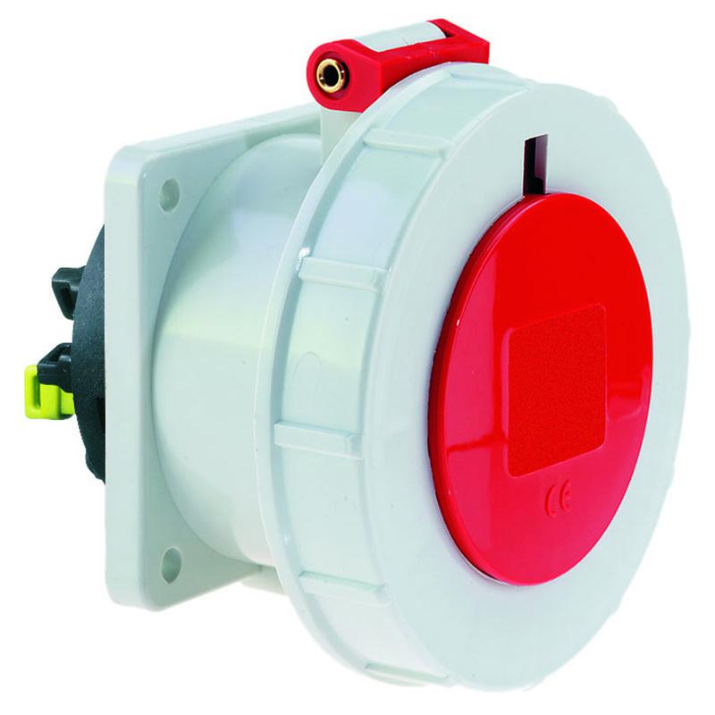 розетка встраиваемая 32а 5п 3p+n+pe 6ч 400в ip67 75х75мм quick-connect bals 13762 от BTSprom.by