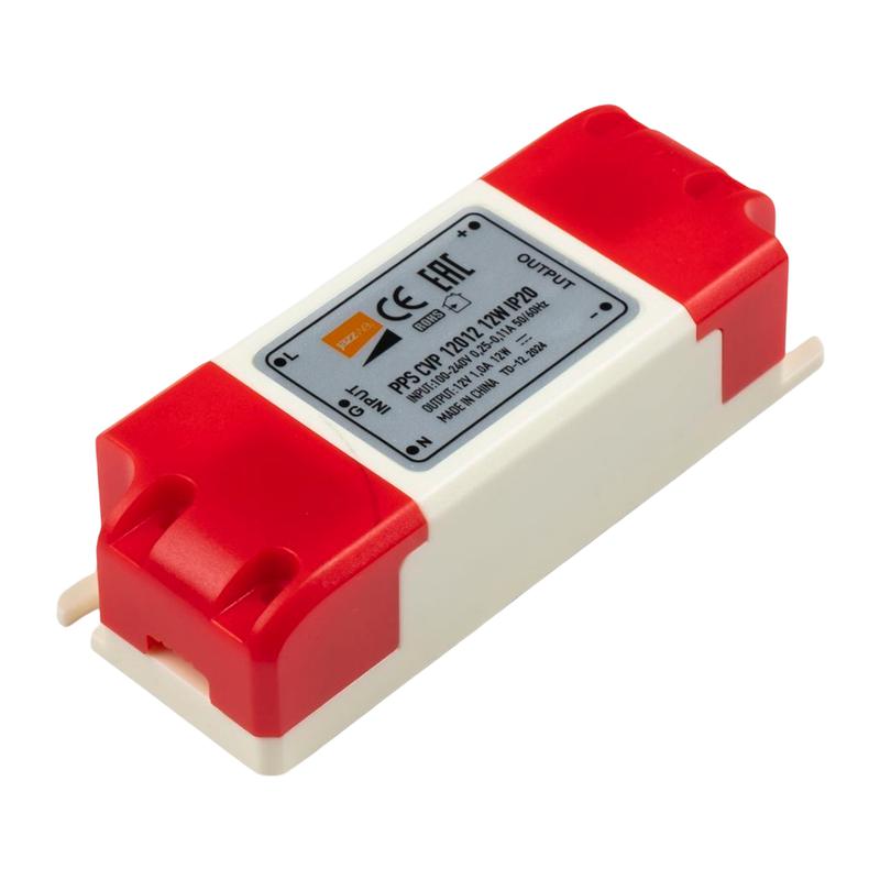  Блок питания для светодиодной ленты 12Вт 0.25А-0.11А 12В IP20 PPS CVP 12012 пластик JazzWay 1032447 фото в каталоге от BTSprom.by