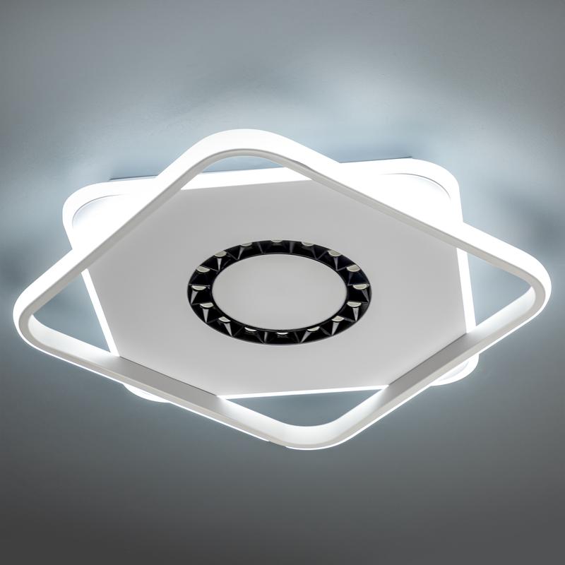  Люстра светодиодная GALASSIA 88Вт 2700К+6400К/4200К/6400К+2700К 480х480х55мм 40кв.м ДУ 3 режима диммир. бел. Ritter 51586 3 фото в каталоге от BTSprom.by