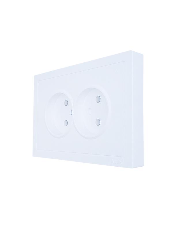  Розетка 2-мест. б/з СП ZIMA IP20 16А ПБТ безвинт. зажим бел. LEZARD 704-0200-128BQC фото в каталоге от BTSprom.by
