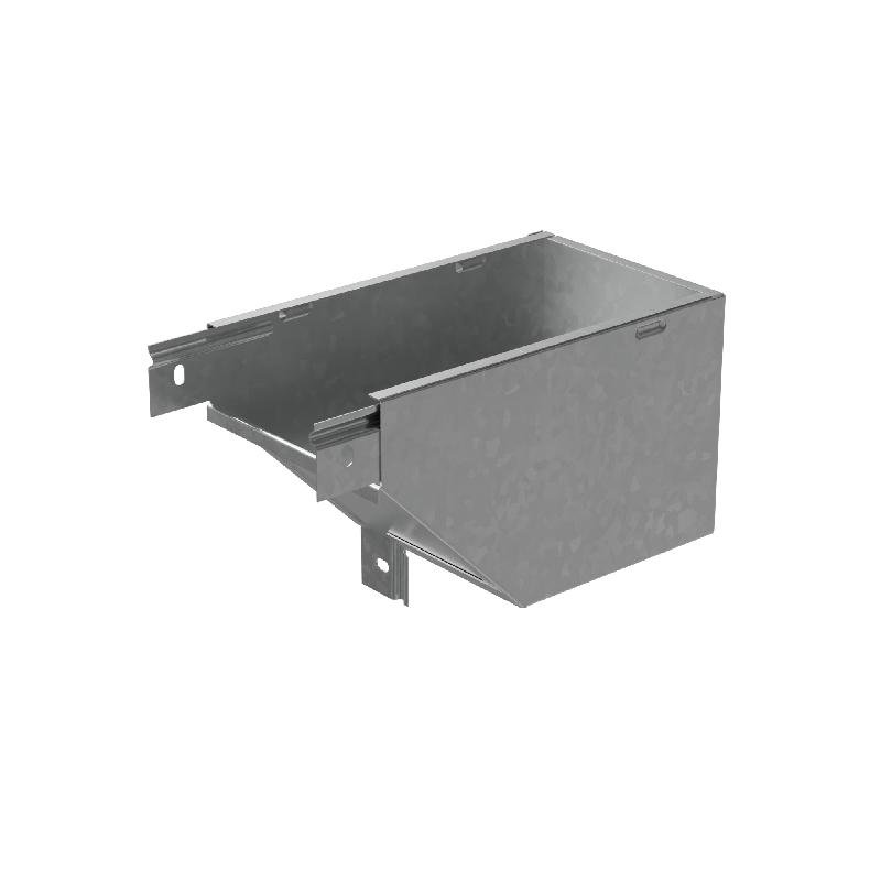 Угол для лотка вертикальный внешний левый с разворотом трассы на 90град. 150х50 "ПЛЮС" VLPDplus90-50-150-L INOX304 КМ PL5994 от BTSprom.by