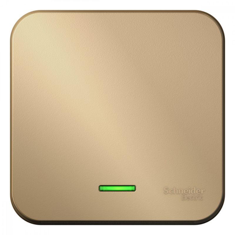  Выключатель 1-кл. ОП Blanca 10А IP20 (сх. 1) 250В с подсветкой титан SE BLNVA101104 фото в каталоге от BTSprom.by