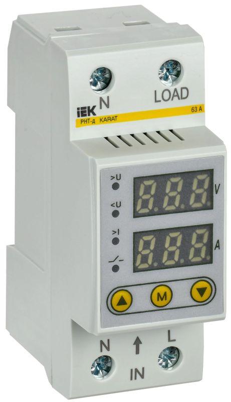 реле напряжения и тока рнт-д 1ф 36мм 63а karat iek ivc21-1-63 от BTSprom.by