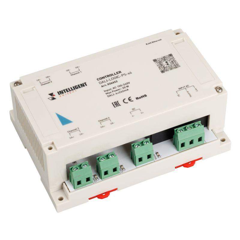 контроллер dali-logic-ps-x4 (230в ethernet) intelligent arlight 026652 от BTSprom.by