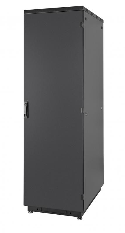 шкаф racknet s3000 42u 600х1000 передняя дверь метал. 1-ств. задняя дверь метал. 1-ств. черн. eurolan 60f-42-6a-30bl от BTSprom.by