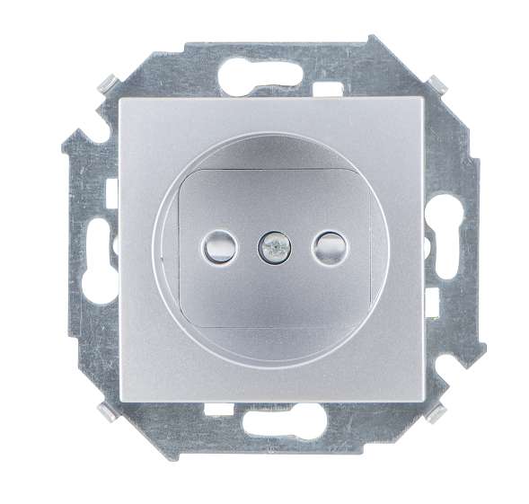 розетка 1-м сп simon 15 16а ip20 250в без заземл. винтов. клеммы механизм алюм. simon 1591431-033 от BTSprom.by