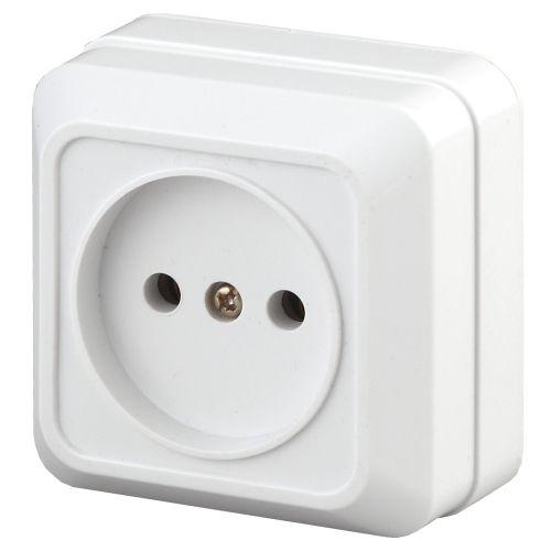 розетка 1-м оп quadro 2-201-01 16а ip20 250в 2p бел. intro б0053774 от BTSprom.by