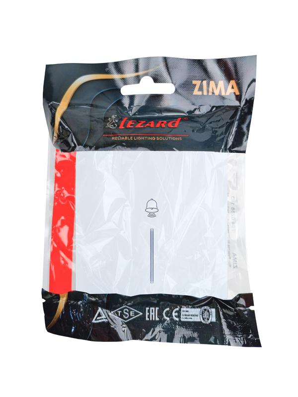  Кнопка звонка с индик. СП ZIMA IP20 безвинт. зажим бел. LEZARD 704-0288-108QC фото в каталоге от BTSprom.by