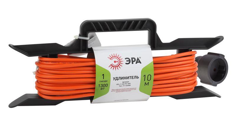 удлинитель-шнур на рамке 1х10м без заземл. 6а ip20 ufx-1-2х0.75-10m пвс 2х0.75 эра б0046820 от BTSprom.by