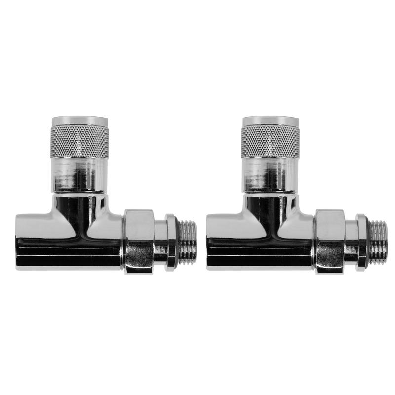  Набор дизайн-вентилей PIANO прямой 1/2дюйм хром Royal Thermo НС-1161360 фото в каталоге от BTSprom.by