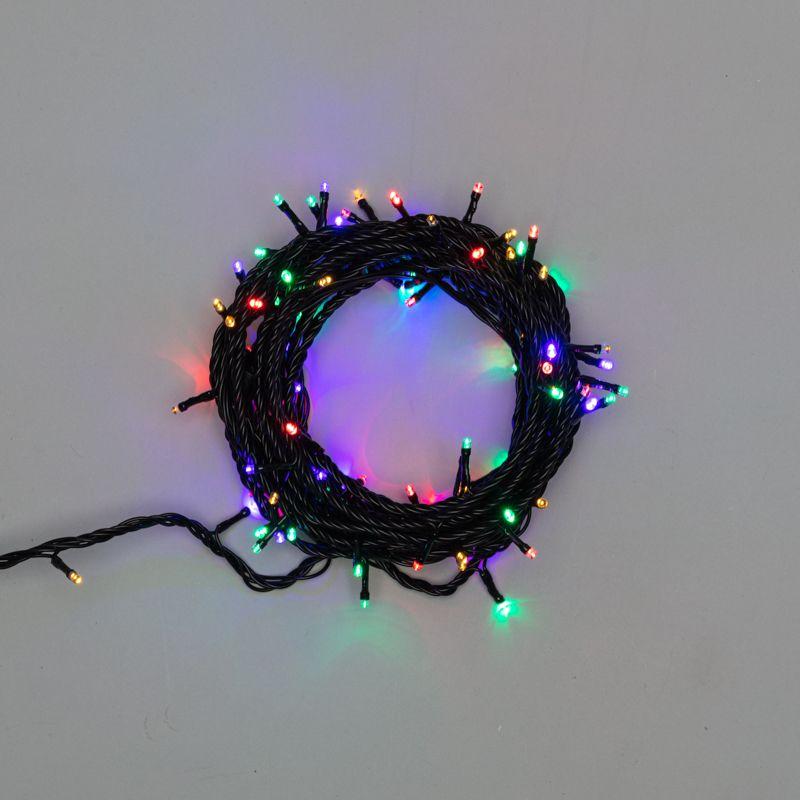 гирлянда светодиодная управляемая"нить" 10м 100led мультиколор 10вт 220-240в ip65 8 режимов провод пвх черн. (нужен контроллер 217-204) neon-night 303-139 от BTSprom.by