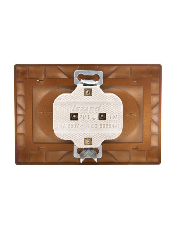  Розетка 2-м СП Mira 16А IP20 без заземл. керамика сосна LEZARD 701-0801-128 фото в каталоге от BTSprom.by