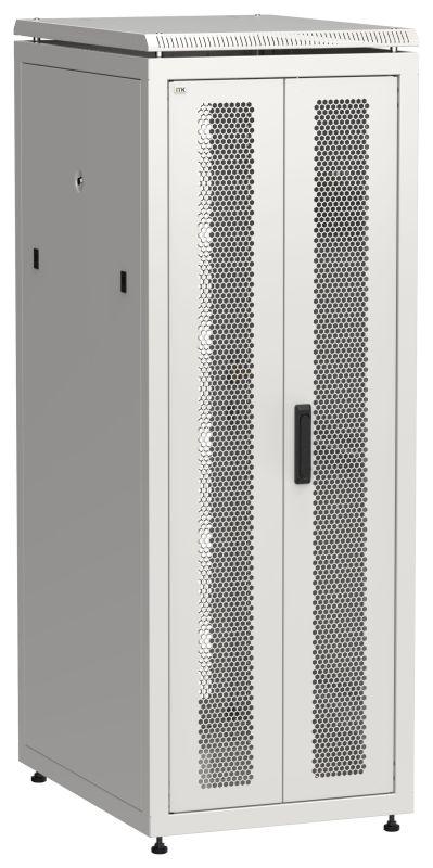 шкаф сетевой linea n 19дюйм 33u 600х800мм передн. перфорир. распашная двустворчат. задн. перфорир. сер. itk ln35-33u68-2pp от BTSprom.by