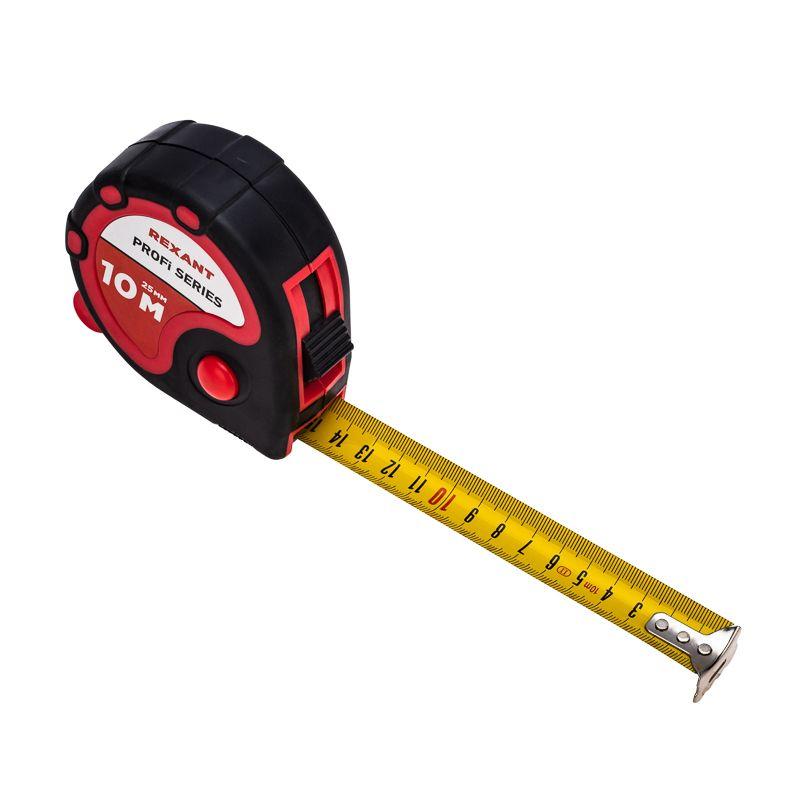  Рулетка измерительная Профи 10мх25мм прорезиненный корпус Rexant 12-9007 фото в каталоге от BTSprom.by