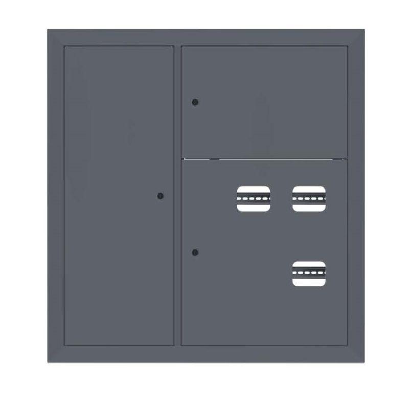 щит этажный 3кв. слаботочка слева ral7024 (1000х950х150) proxima ekf mb29-v-3z-ral7024 от BTSprom.by