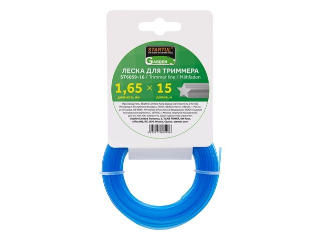 леска ф 1.65 мм х 15 м "звездочка" startul garden st6059-16 от BTSprom.by