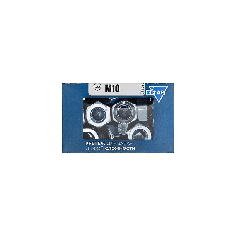гайка шестигранная м10 din 934 оцинк. (уп.50шт) tech-krep/zitar 105249 от BTSprom.by