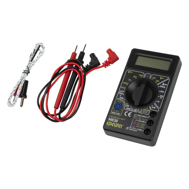  Мультиметр цифровой М838 ФАZА 5000452 фото в каталоге от BTSprom.by