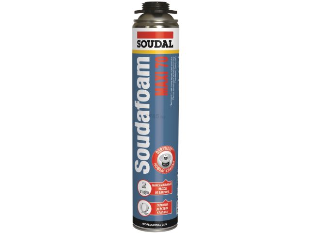 пена монтажная пистолетная "soudal" soudafoam maxi 70 870 мл 113899 от BTSprom.by