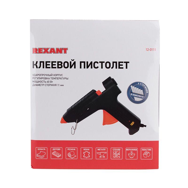  Пистолет клеевой 60Вт большой (в кейсе) REXANT 12-0111 фото в каталоге от BTSprom.by