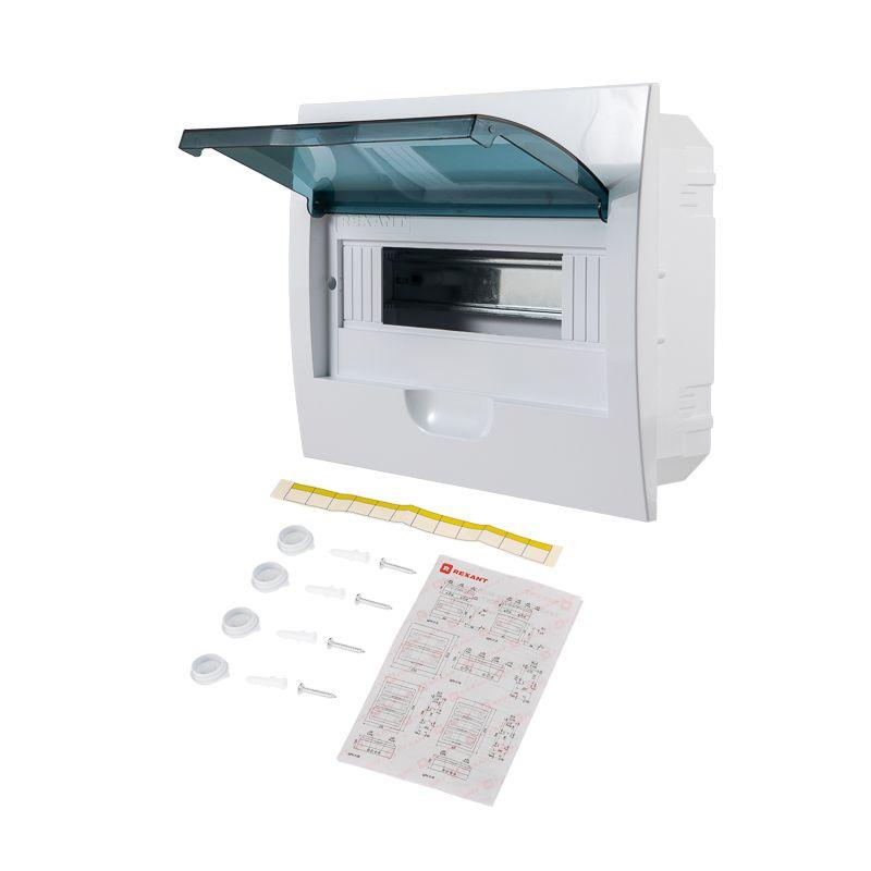  Бокс ЩРВ-П-12 IP41 пластик. бел. Rexant 11-0212 фото в каталоге от BTSprom.by