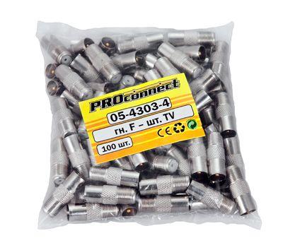  Переходник F-TV (03-083) (уп.100шт) PROCONNECT 05-4303-4 фото в каталоге от BTSprom.by