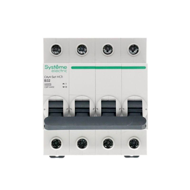  Выключатель автоматический модульный 4п B 32А 4.5кА City9 Set 400В SE C9F14432 фото в каталоге от BTSprom.by