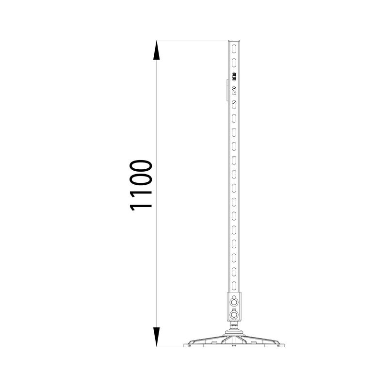  Конструкция опорная для горизонт. прямоугол. воздуховодов и метал. лотков кабеленесущих систем TECHNORAPTOR FOOT 1000х1000 HD КМ TR0288 фото в каталоге от BTSprom.by