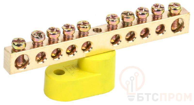 Шина PE "земля" ШНИ-6х9-10-У1-Ж на одном угловом изоляторе IEK YNN10-69-10C1-K05 фото в каталоге от BTSprom.by  Шина PE "земля" ШНИ-6х9-10-У1-Ж на одном угловом изоляторе IEK YNN10-69-10C1-K05 фото в каталоге от BTSprom.by