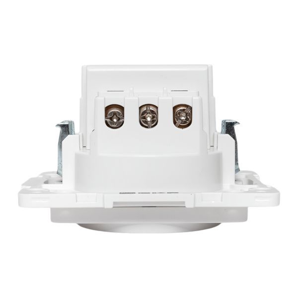  Розетка 1-м СП Стокгольм 16А USB 2A с заземл. защ. шторки винтов. клеммы механизм бел. EKF EYR16-2USB-typeA фото в каталоге от BTSprom.by