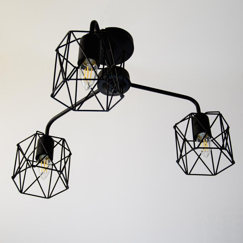  Светильник "Стелла" 131 НПБ 01-3х60-202 Е27 ИУ черн. муар Элетех 1005404669 фото в каталоге от BTSprom.by