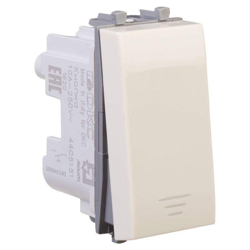  Кнопка модульная 1мод. Avanti "Ванильная дымка" 16А беж. DKC 4405151 фото в каталоге от BTSprom.by