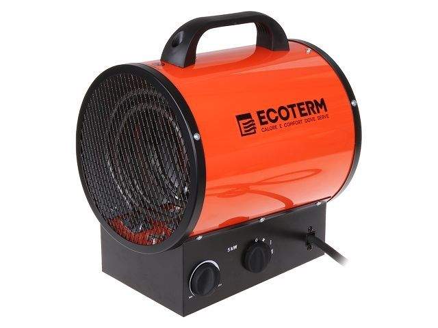 нагреватель воздуха электр. ecoterm ehr-05/3e (пушка, 5 квт, 380 в, термостат) et1523-2 от BTSprom.by