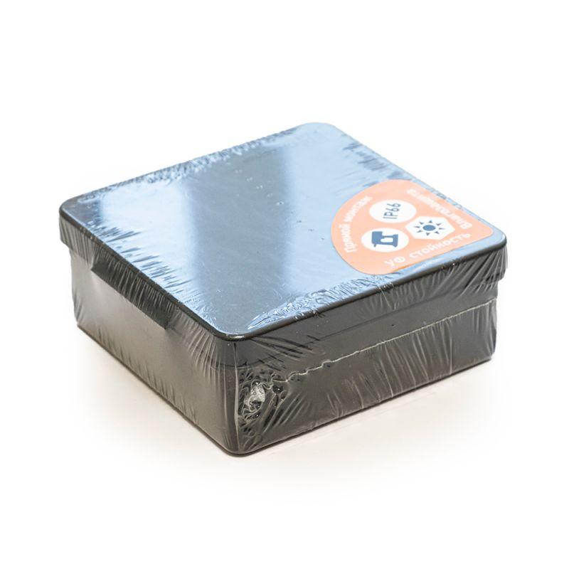  Коробка распределительная ОП 100х100х40 для прямого монтажа двухкомпонентн. безгалогенная (HF) 12 вводов IP66 черн. Промрукав 60-0303-9005 фото в каталоге от BTSprom.by