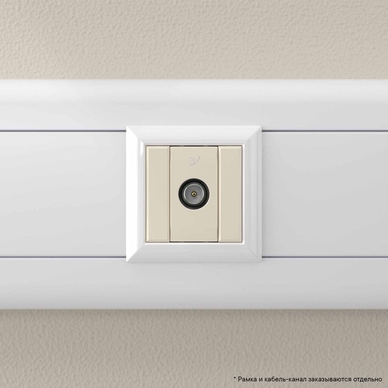  Розетка телевизионная проходная TV 1мод. Avanti "Ванильная дымка" 16А DKC 4405511 фото в каталоге от BTSprom.by