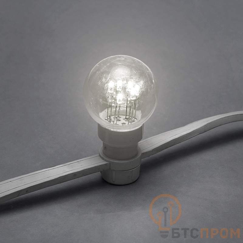  Гирлянда светодиодная "LED Galaxy Bulb String" 10м 6х30LED бел. 25Вт IP65 провод каучук бел. Neon-Night 331-305 фото в каталоге от BTSprom.by