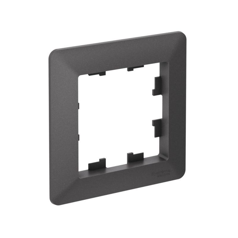 рамка 1-м atlasdesign air базальт/дым. черн. se atn221401 от BTSprom.by