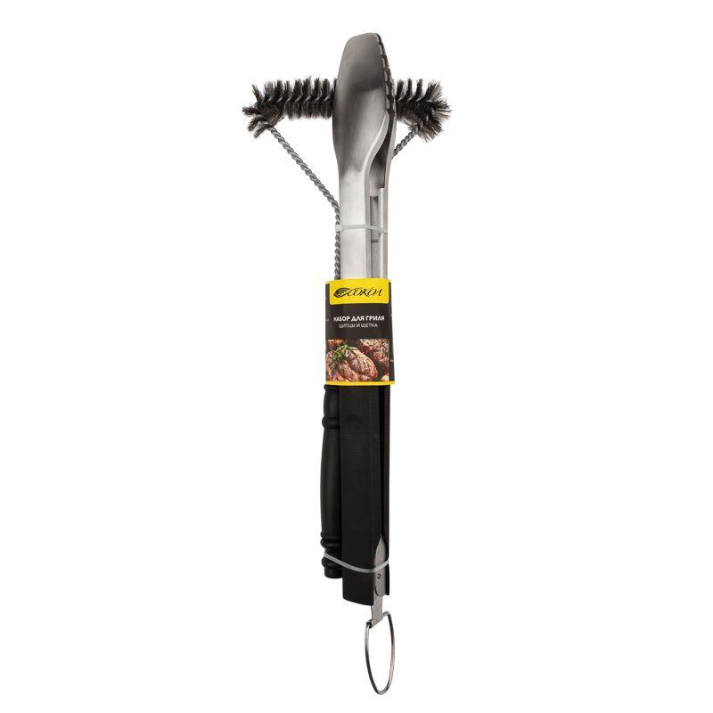  Набор щипцы и щетка для гриля Комфорт СОКОЛ 62-0049 фото в каталоге от BTSprom.by