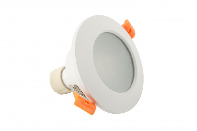  Светильник 50Вт GU10 IP65 встраив. влагозащ. алюм. бел. DENKIRS 633476 фото в каталоге от BTSprom.by