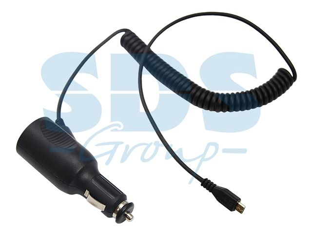 автозарядка с индикатором microusb (азу) (5 v, 2000 ma) шнур спираль до 2 м rexant 16-0243 от BTSprom.by