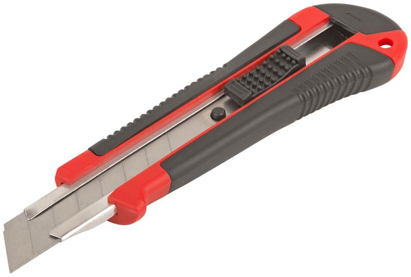  Нож технический "Тренд" 18мм усилен. прорезиненный КУРС 10174 фото в каталоге от BTSprom.by