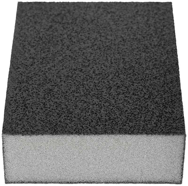  Губка шлифовальная 100х70х25мм Р 180/Р 360 средняя жесткость алюм./оксидная FIT 38370 фото в каталоге от BTSprom.by