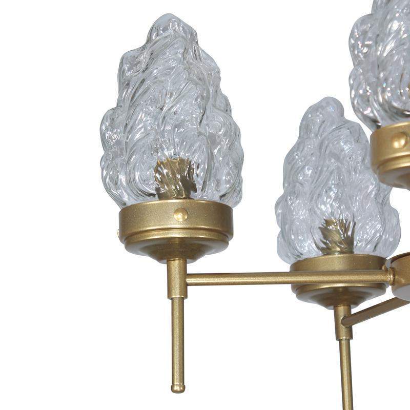  Светильник "Фламенко" 151 НПБ 01-5х40-101 Е14 [ИМ] подвесной зол. Элетех 1005405319 фото в каталоге от BTSprom.by