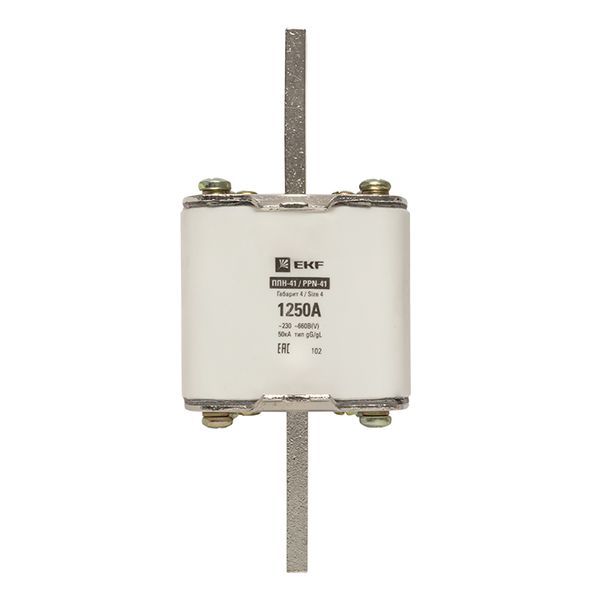  Вставка плавкая ППН-41 1250/1250А габарит 4 PROxima EKF fus-41/1250 фото в каталоге от BTSprom.by