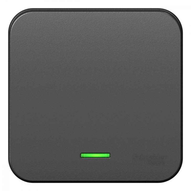 выключатель 1-кл. оп blanca 10а ip20 (сх. 1) 250в с подсветкой антрацит se blnva101106 от BTSprom.by