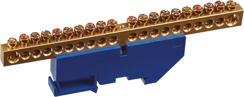 шина нулевая 90 726 obb-m812-20d-b на din-изоляторе онлайт 90726 от BTSprom.by