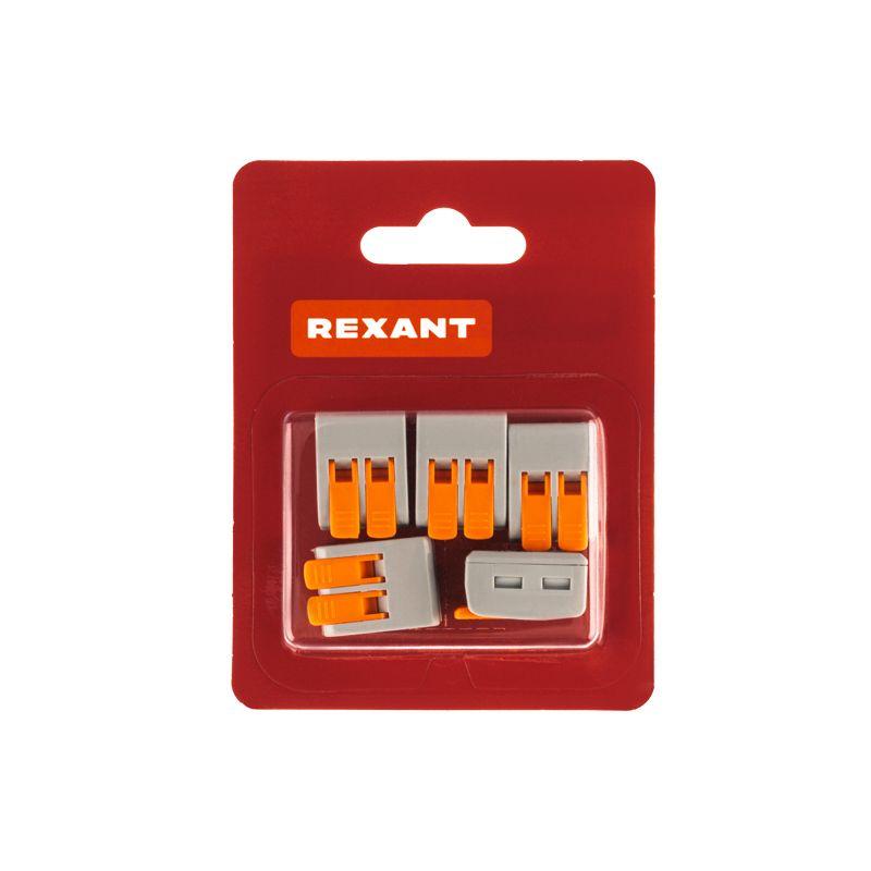  Клемма универсальная СМК 222-612/221-612 2-проводная 0.5-4/6кв.мм сер. (блист.5шт) Rexant 07-5270-5 фото в каталоге от BTSprom.by